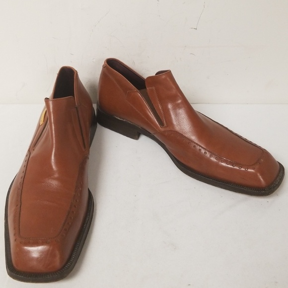 Cesare Paciotti Italy Dress Shoes Mens size 8.5 Brown Leather Square-toe Loafers Cesare Paciotti | Shoes | Cesare Paciotti Italy Dress Shoes  main image 3